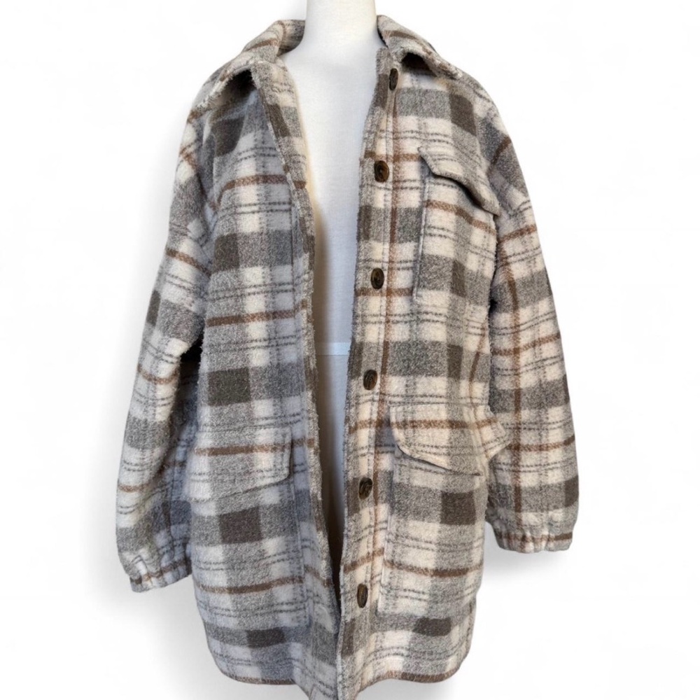 Oversized Plaid Jacket